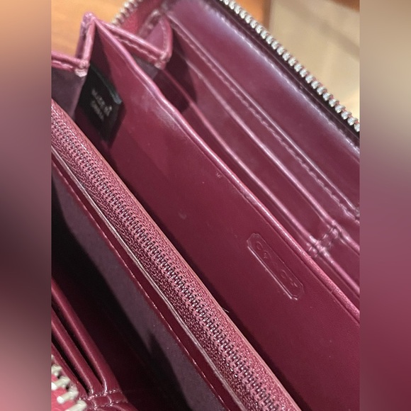 COACH REHAB Project Red and Navy Blue Tote Bag AND Red Patent Long Wallet SET - Picture 14 of 14